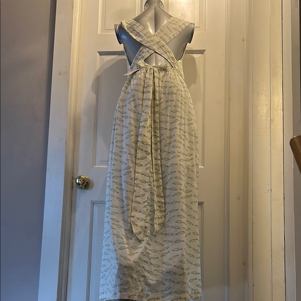 A New Day Backless Cream Sundress with pockets
